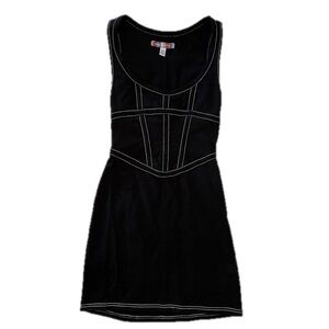 Urban Outfitters Ramona Corset Knit mini black dress